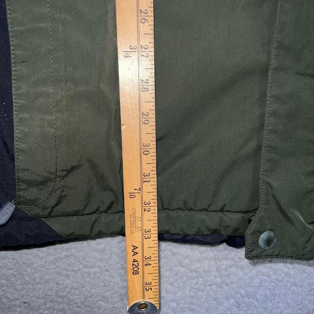 LL Bean‎ Parka Jacket Men's Size 2XL XXL Green Black Color Block Primaloft Ski - Picture 12 of 13